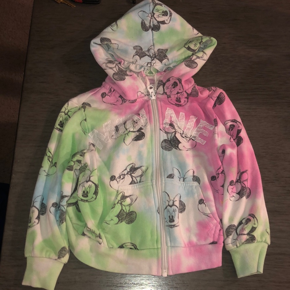 Disney Minnie Mouse tie dye jacket size 3T